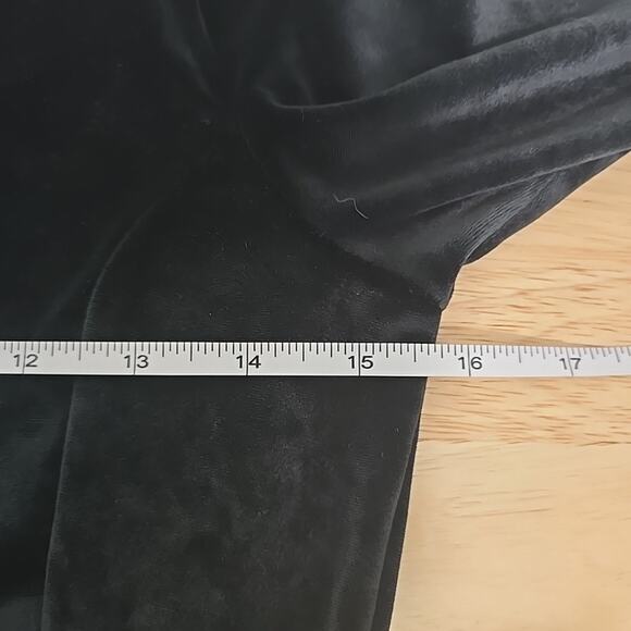 TALULA‎ Black Velvet Dress Womens Medium Party Elegant Classy Boho Flirty - Picture 5 of 9